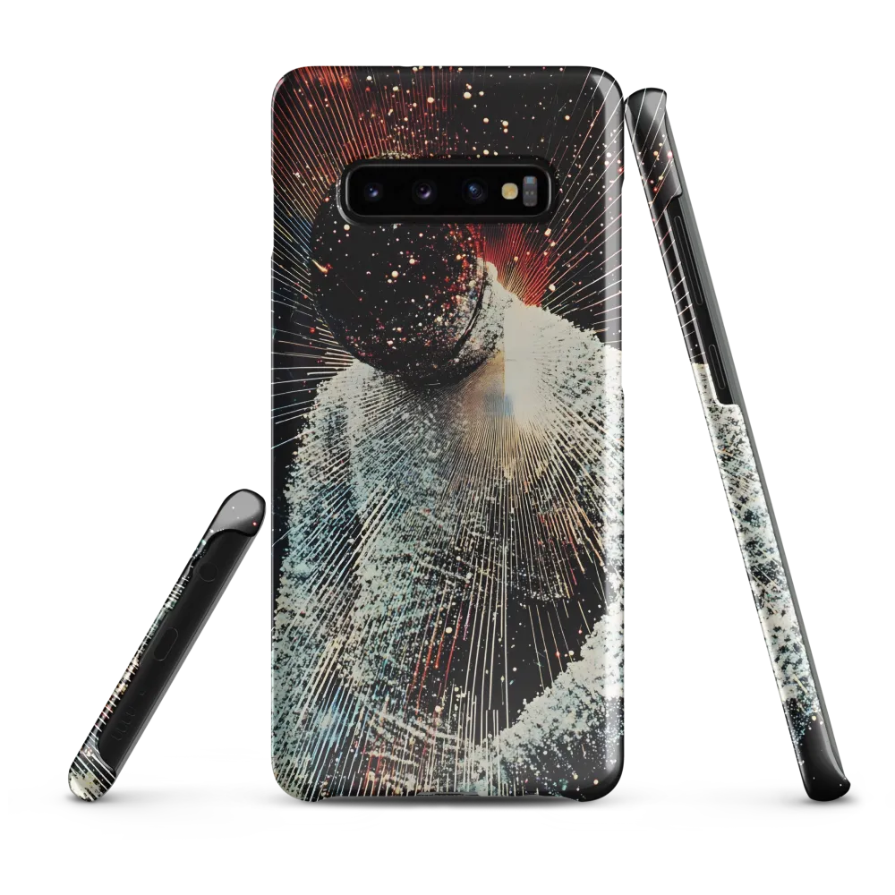 Ethereal Astronaut: A Journey Through the Cosmos | Phone Case |  S10 Plus | Snap Case | Glossy