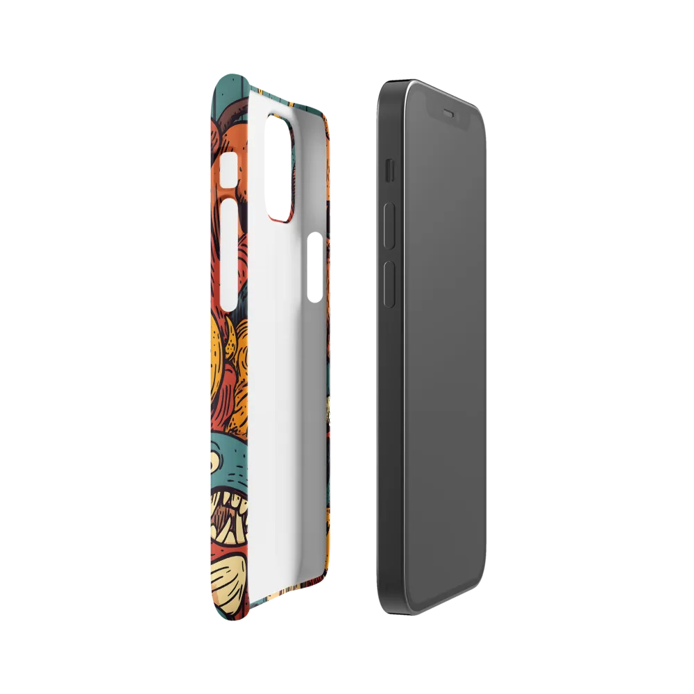 Whimsical Gathering of Creatures | Phone Case |  12 Mini | Snap Case | Matte