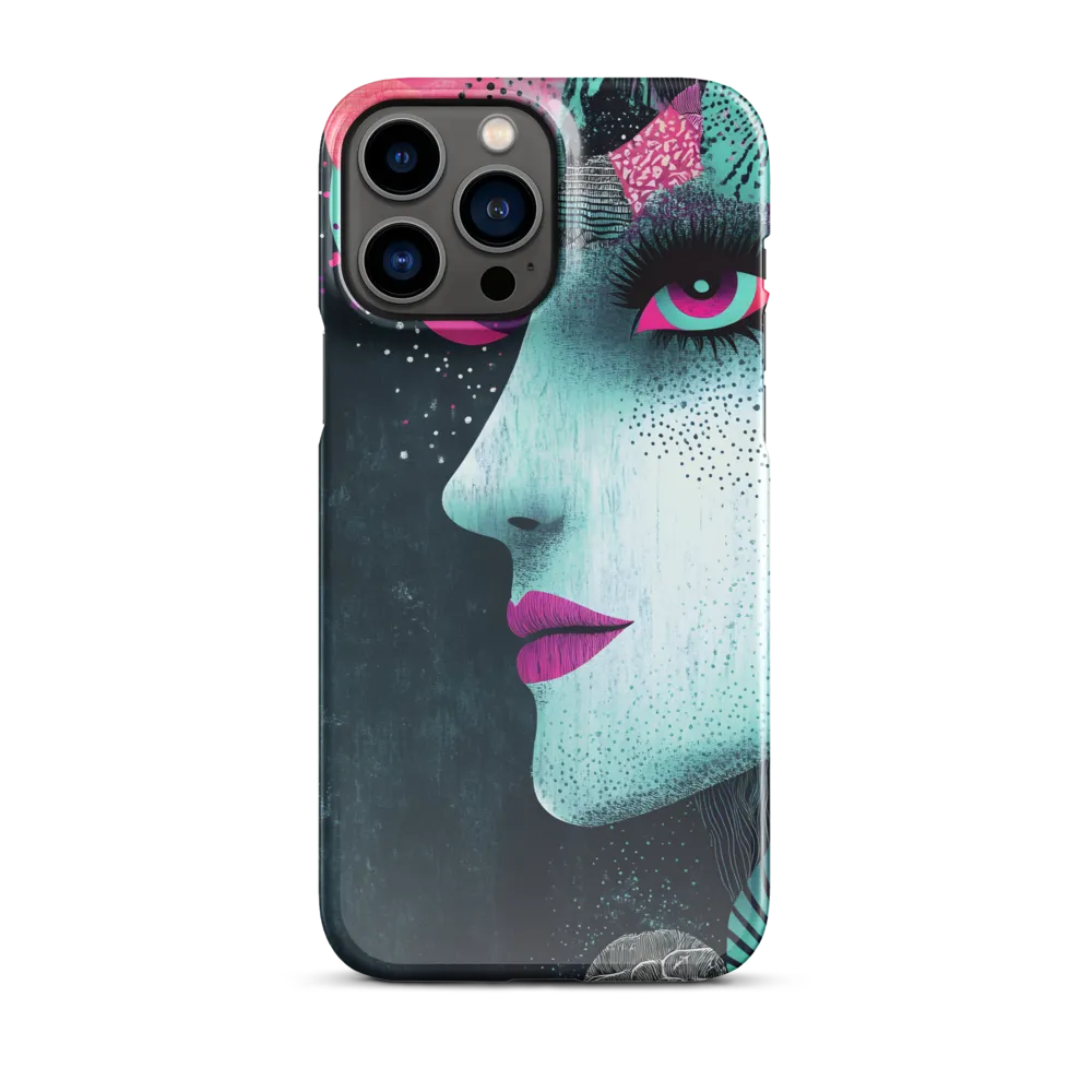 Mystical Beauty in Blue and Pink | Phone Case |  13 Pro Max | Snap Case | Glossy