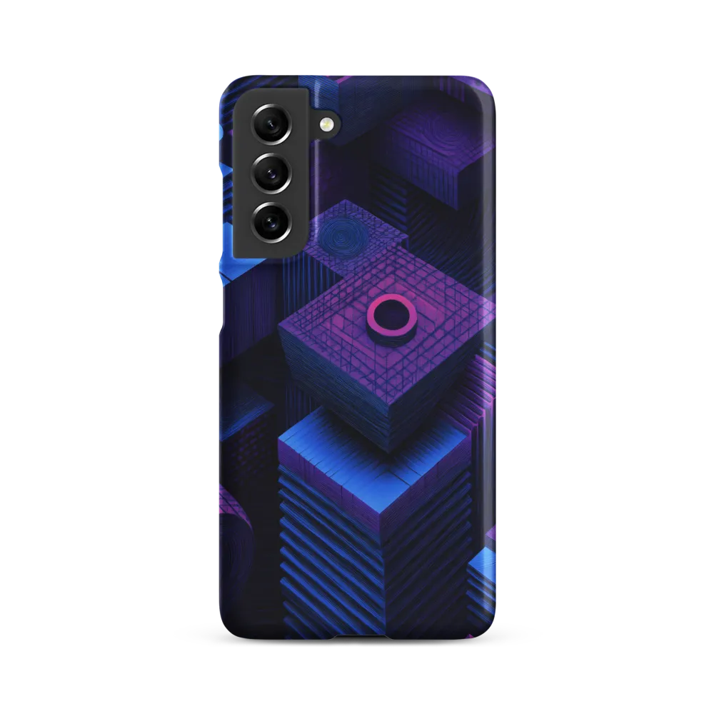 Geometric Dreams in Blue and Purple