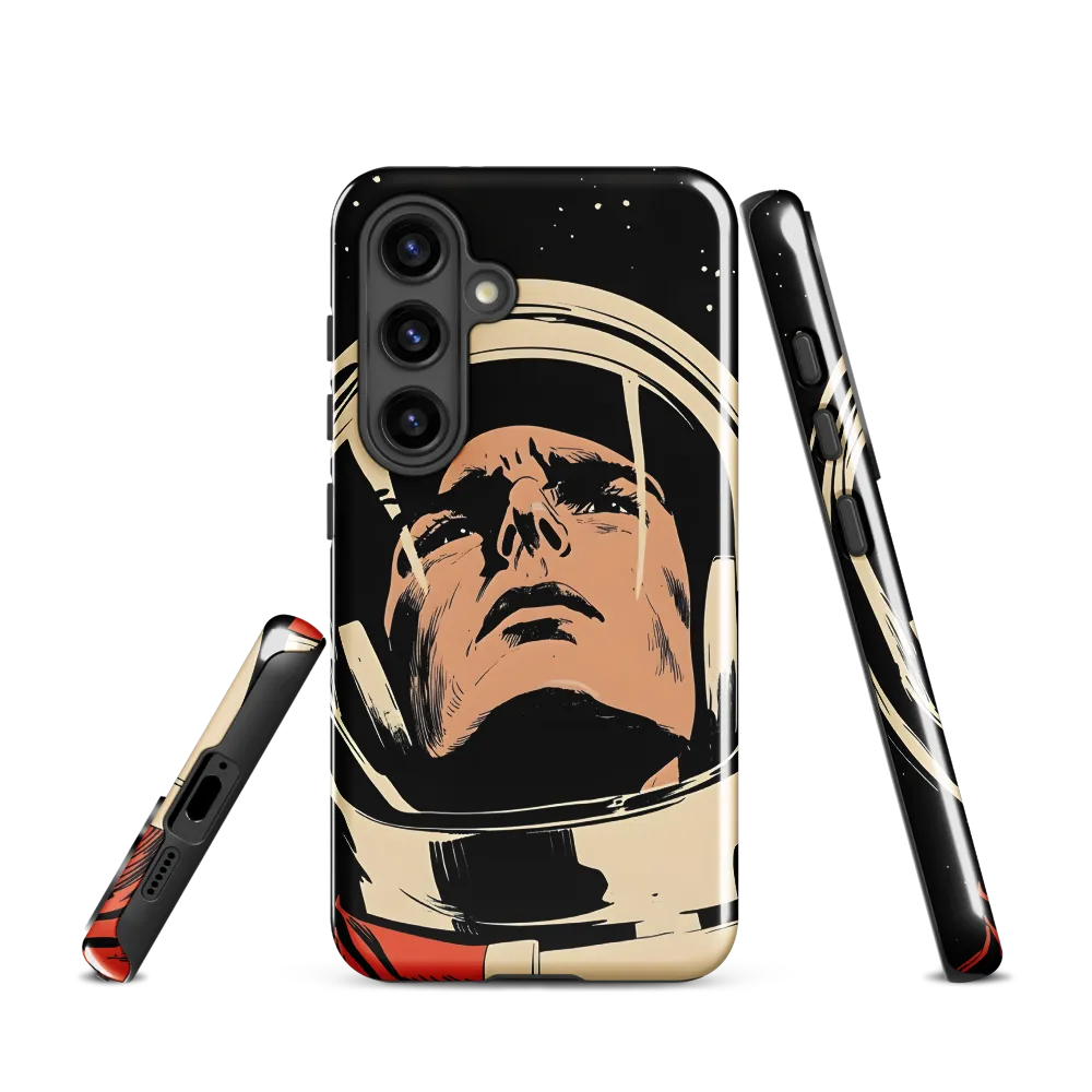 Gaze of the Astronaut | Phone Case |  S24 | Tough Case | Glossy