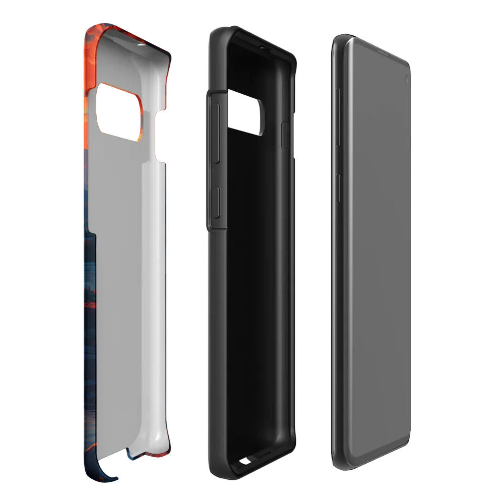 Ethereal Evening: A Digital Dusk | Phone Case |  S10 Plus | Tough Case | Matte