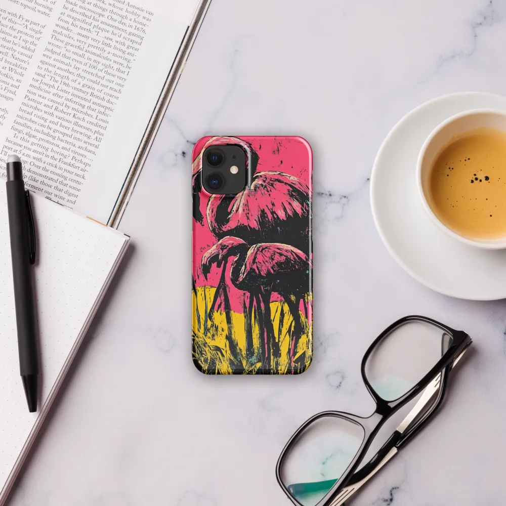 Flamingo Duet: A Pop Art Expression