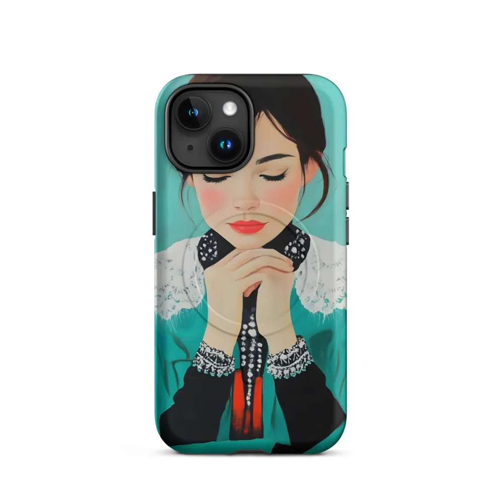 Serenity in Turquoise | Phone Case |  15 | MagSafe® Tough Case | Matte