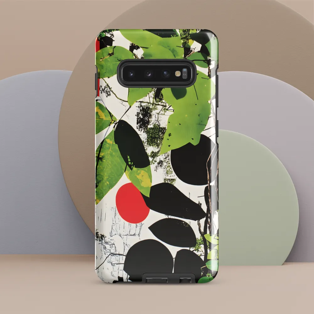 Nature's Geometry: A Contemporary Collage | Phone Case |  S10 Plus | Tough Case | Glossy