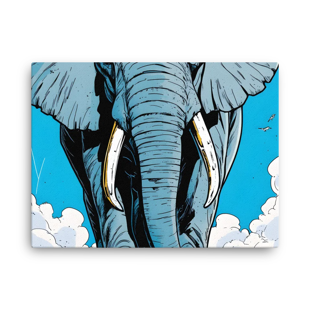 Majestic Presence: The Elephant | Thin Canvas | 18″×24″