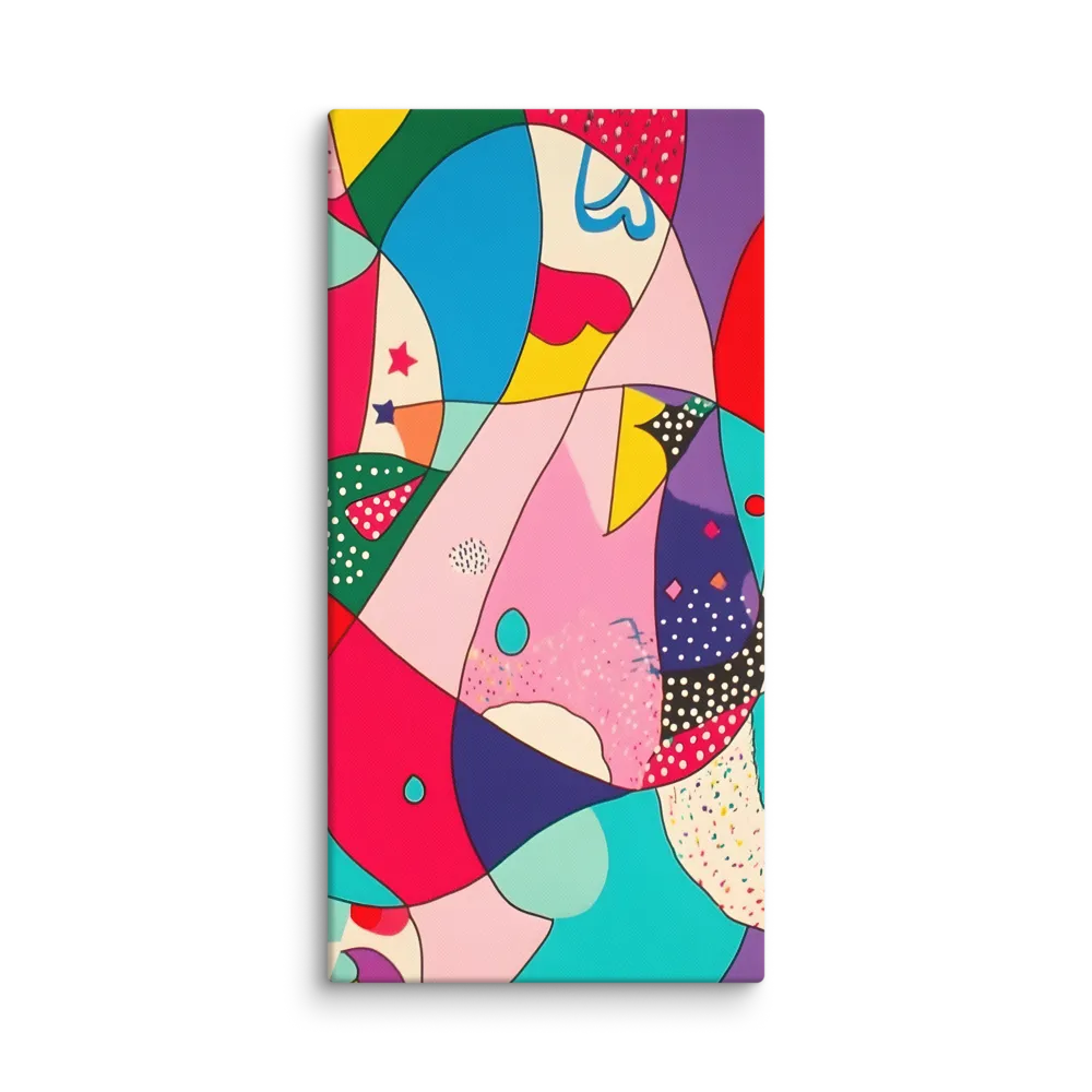 Playful Geometry in Color | Canvas | 24″×48″