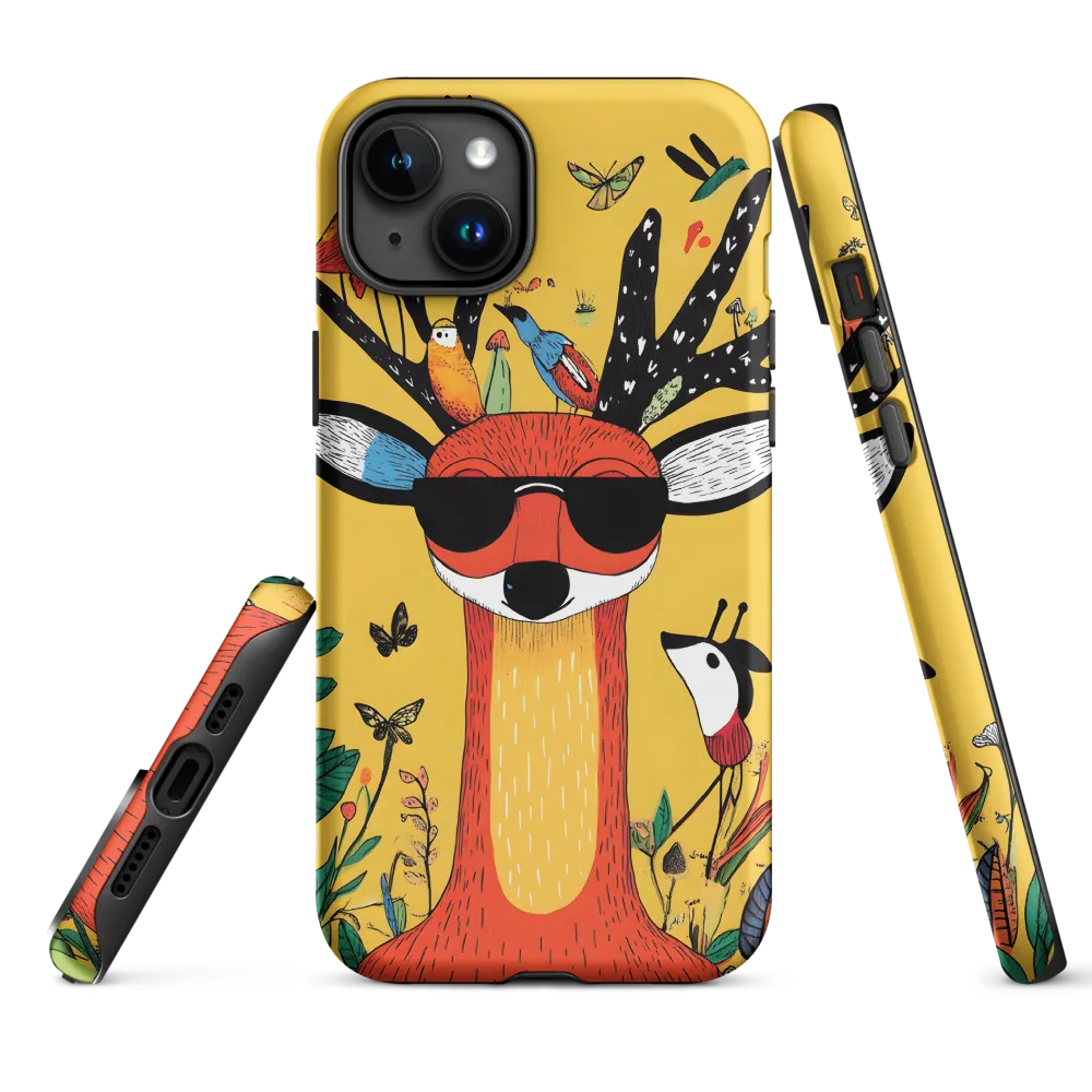 Playful Deer with Sunglasses