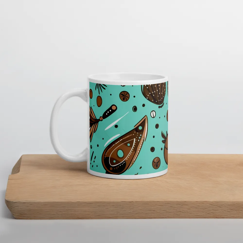 Whimsical Culinary Print | Mug with White inside | 11 oz