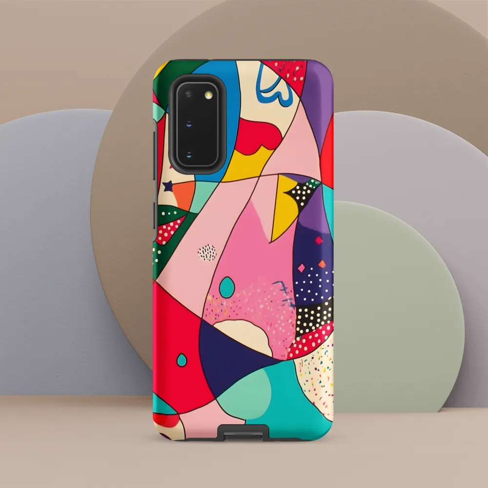 Playful Geometry in Color | Phone Case |  S20 | Tough Case | Matte