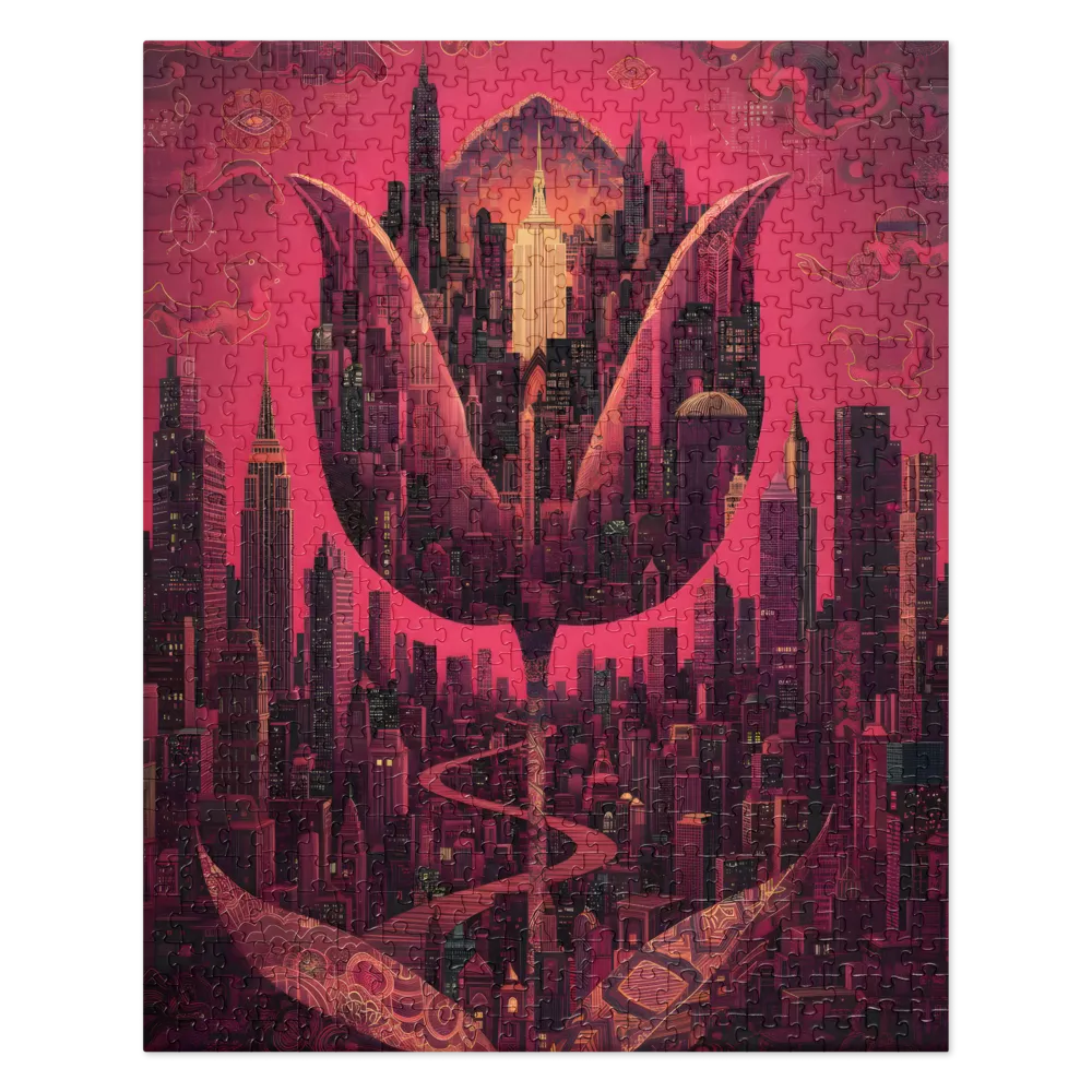 Blooming Metropolis 
 Jigsaw Puzzle