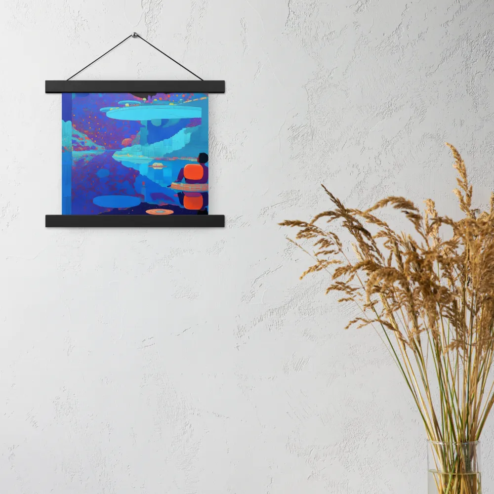 Reflections of Serenity | Poster With Black Wood Hanger | 10″×10″