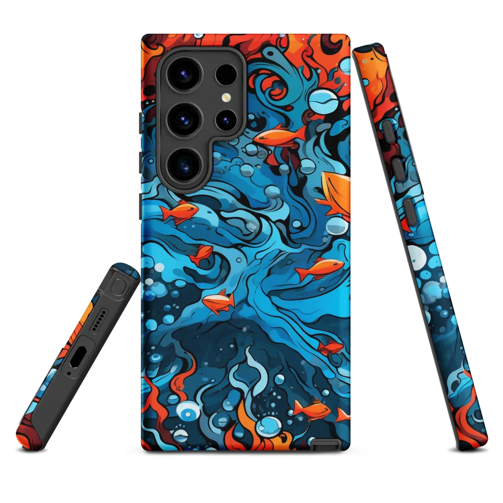 Fluid Harmony: Ocean and Flames