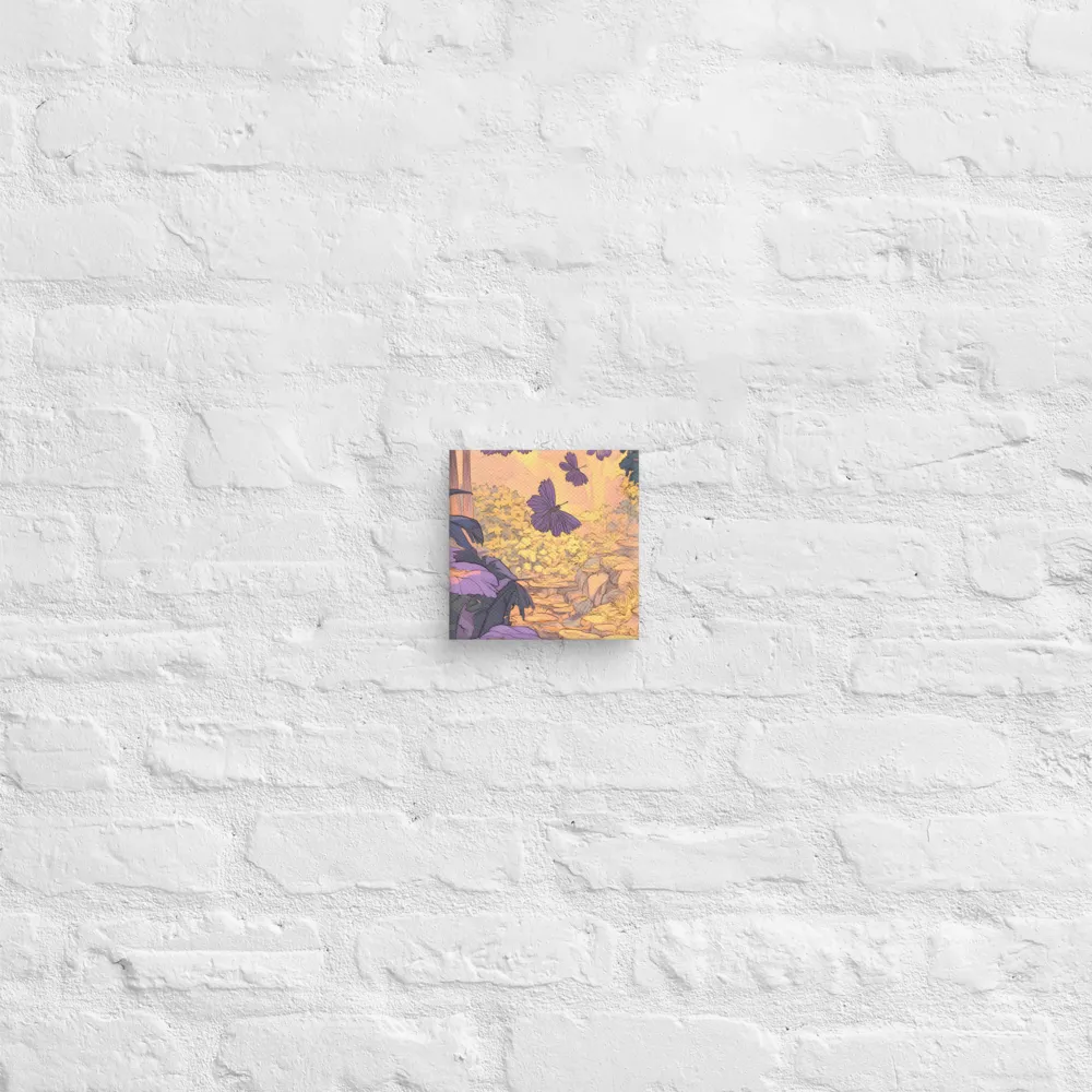 A Serene Dance of Butterflies | Canvas | 6″×6″