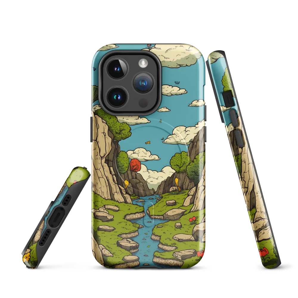 Whimsical Serenity: A Canyon Landscape