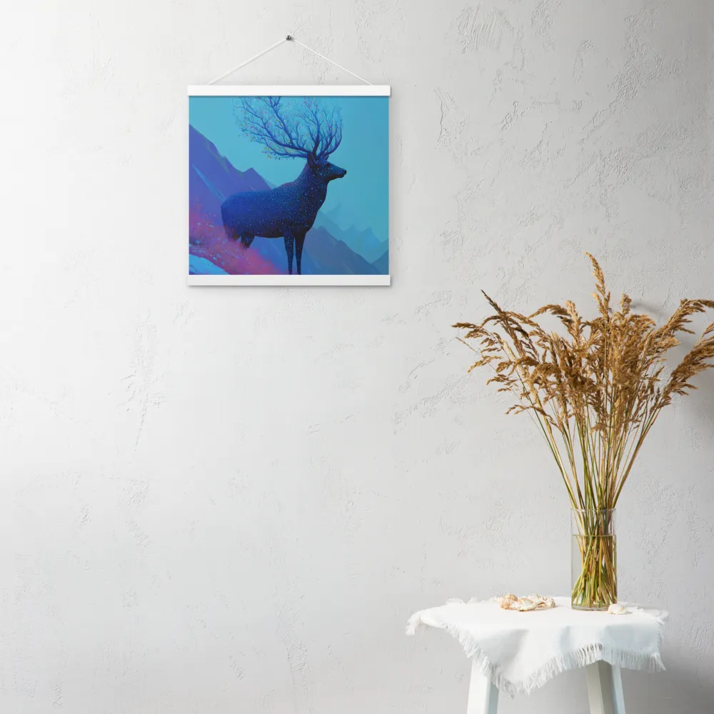 Ethereal Harmony | Poster With White Wood Hanger | 16″×16″
