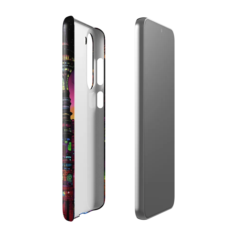Futuristic Cityscape at Dusk | Phone Case |  S23 Plus | Snap Case | Glossy