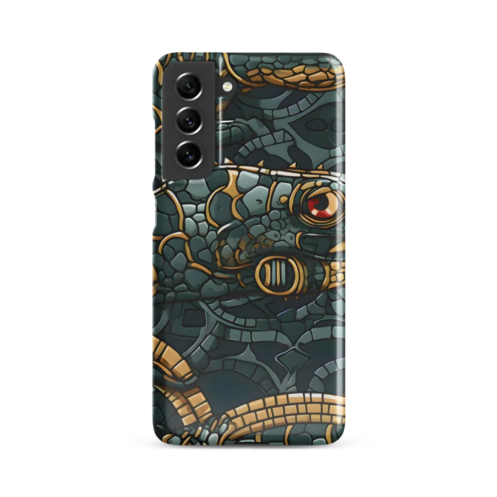 Reptilian Elegance: A Digital Art Nouveau Tapestry