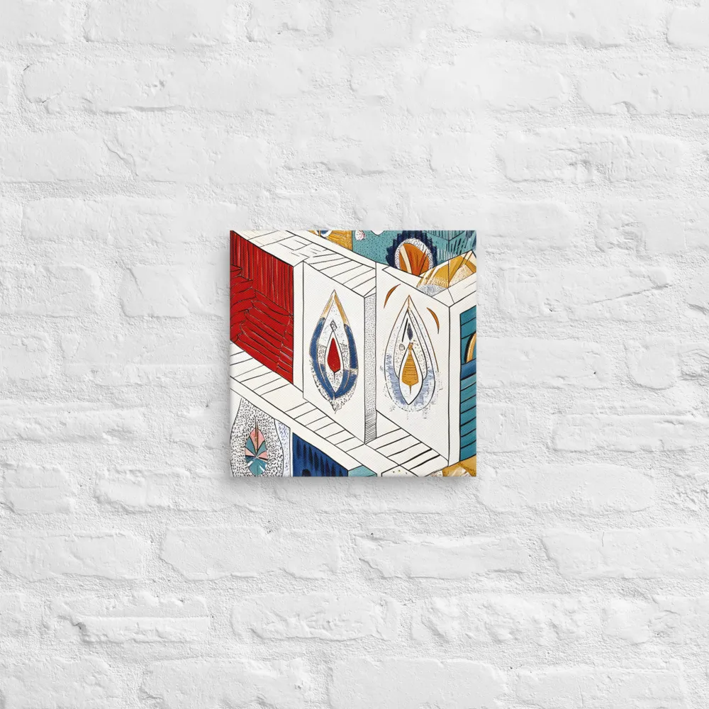 Symphony of Geometric Harmony | Canvas | 12″×12″