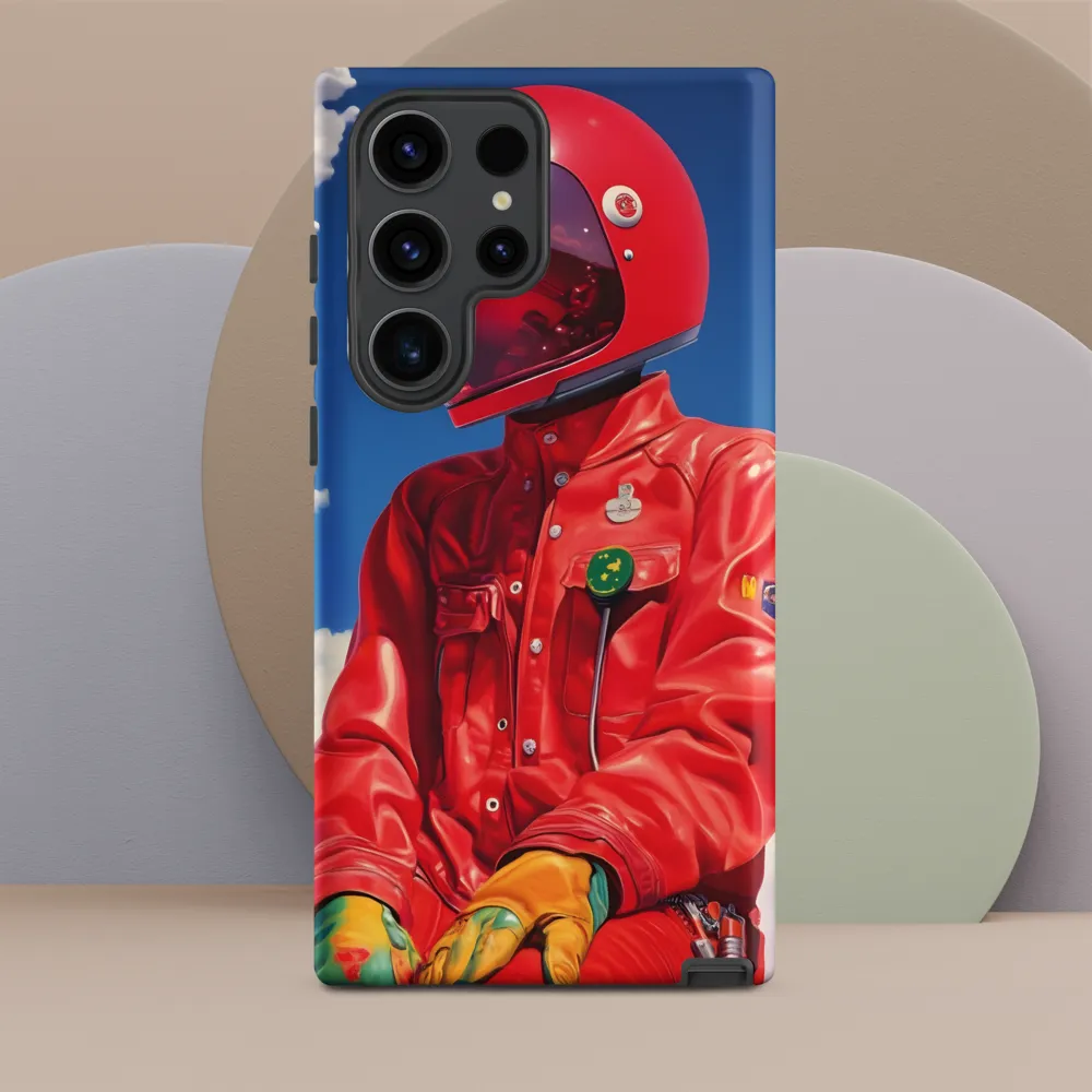 Astronaut in Crimson