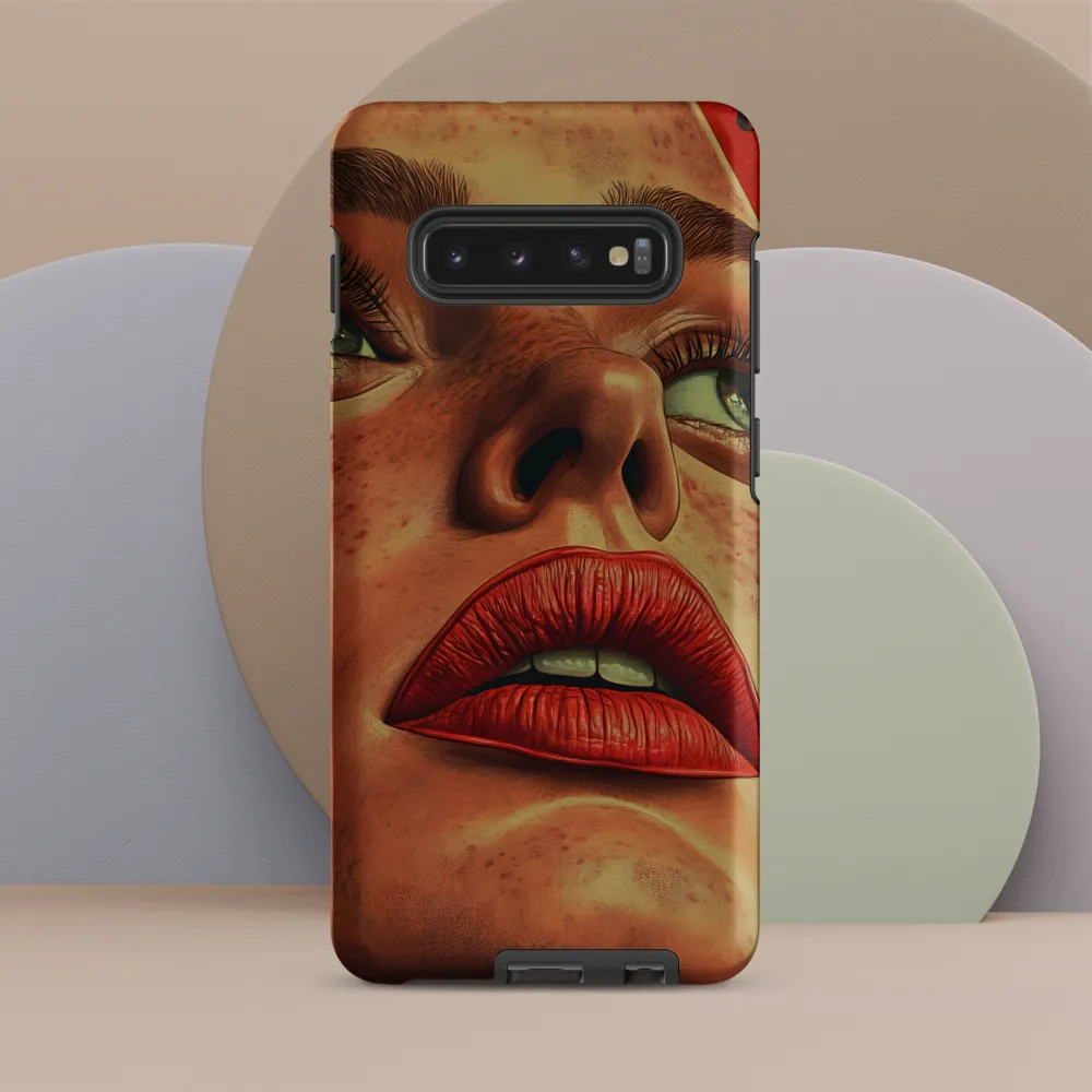 Red Intensity: A Portrait of Elegance