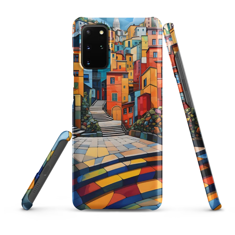Vibrant Village: A Cubist Journey