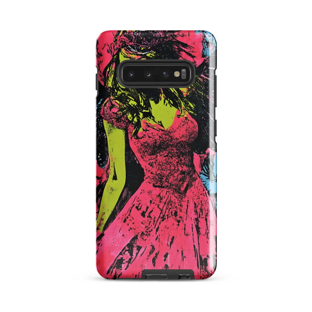 Mystical Angel in Neon Dreams | Phone Case |  S10 Plus | Tough Case | Glossy