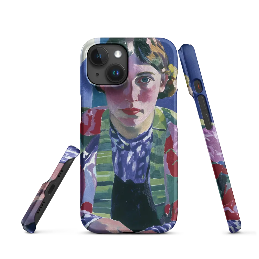 Vibrant Gaze: A Modernist Portrait