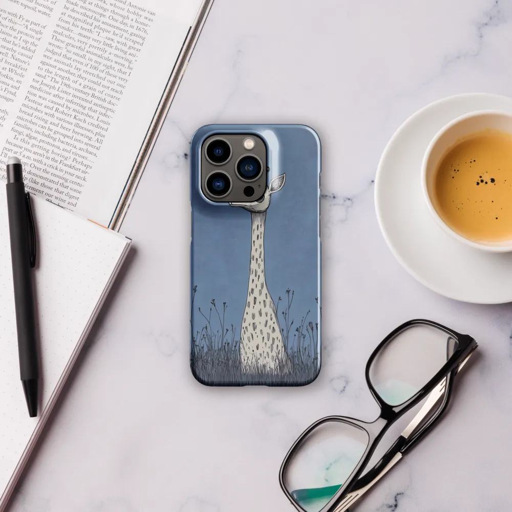 Whimsical Giraffe in Blue