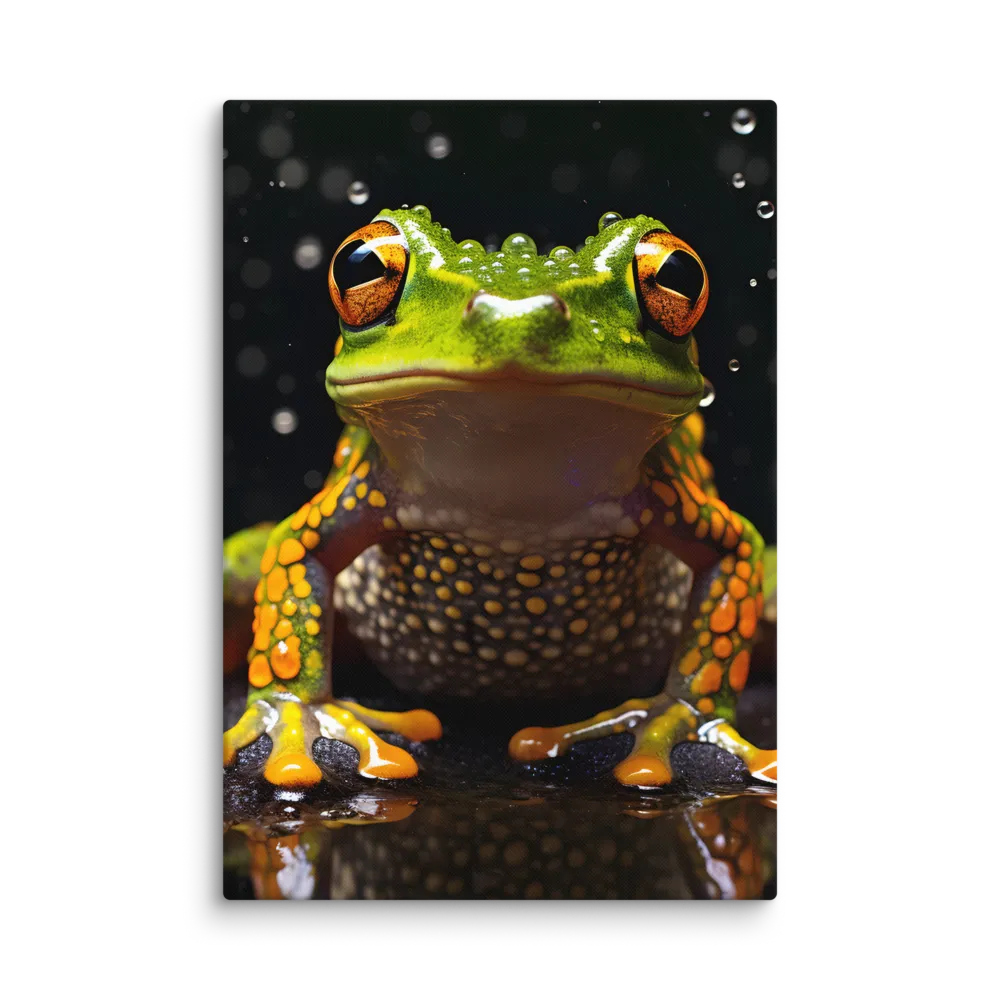Emerald Elegance: The Frog in Focus
