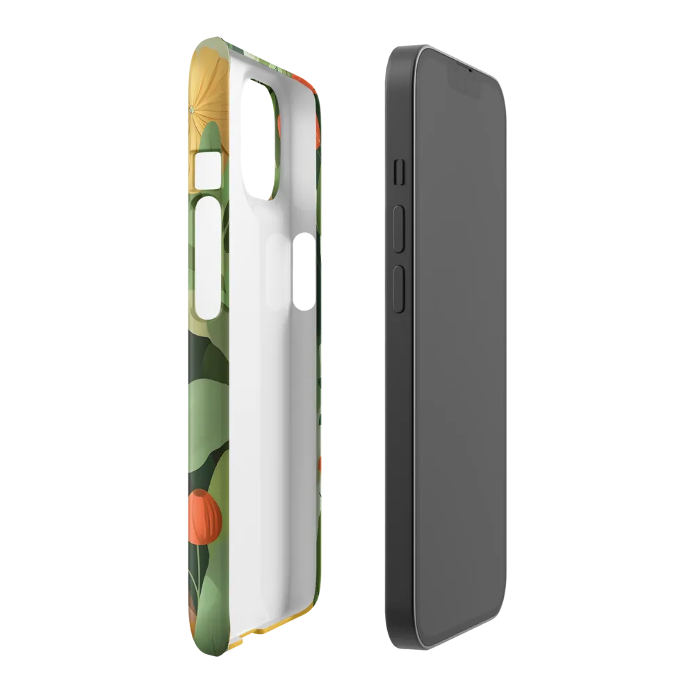 Nature's Serenity: A Modern Portrait | Phone Case |  14 | Snap Case | Glossy