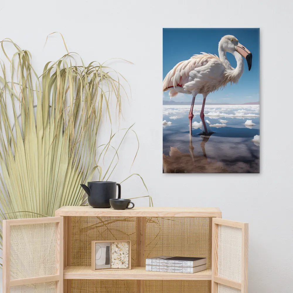 Graceful Solitude of a Flamingo