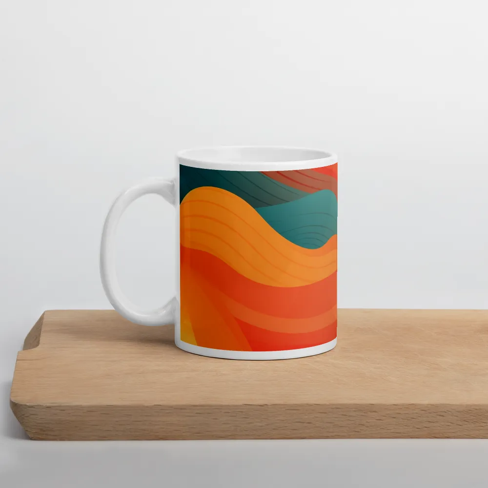 Waves of Warmth | Mug with White inside | 11 oz