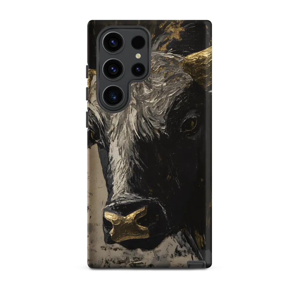 Majestic Bull: The Power in Black and Gold
