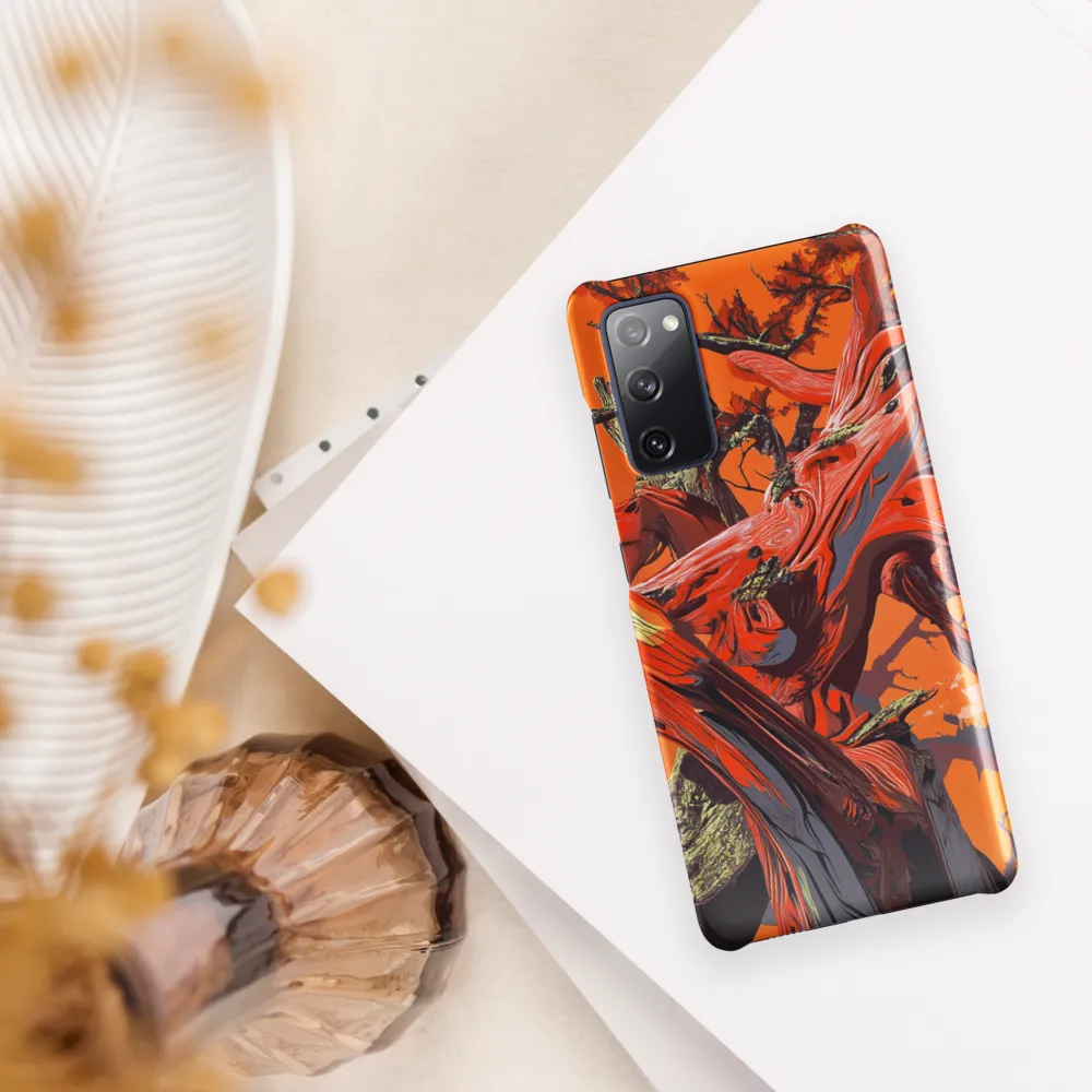 Life in Motion: An Abstract Tree | Phone Case |  S20 FE | Snap Case | Glossy