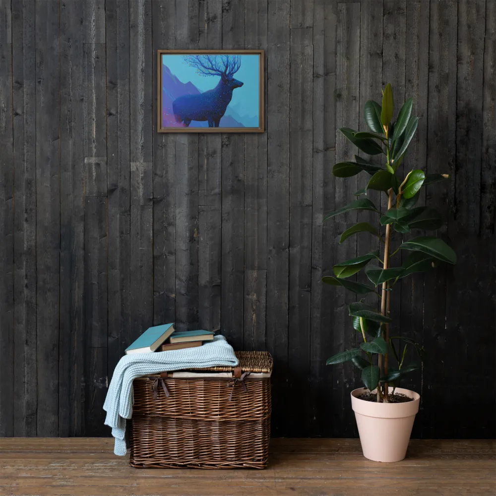 Ethereal Harmony | Canvas with Brown Frame | 12″×16″