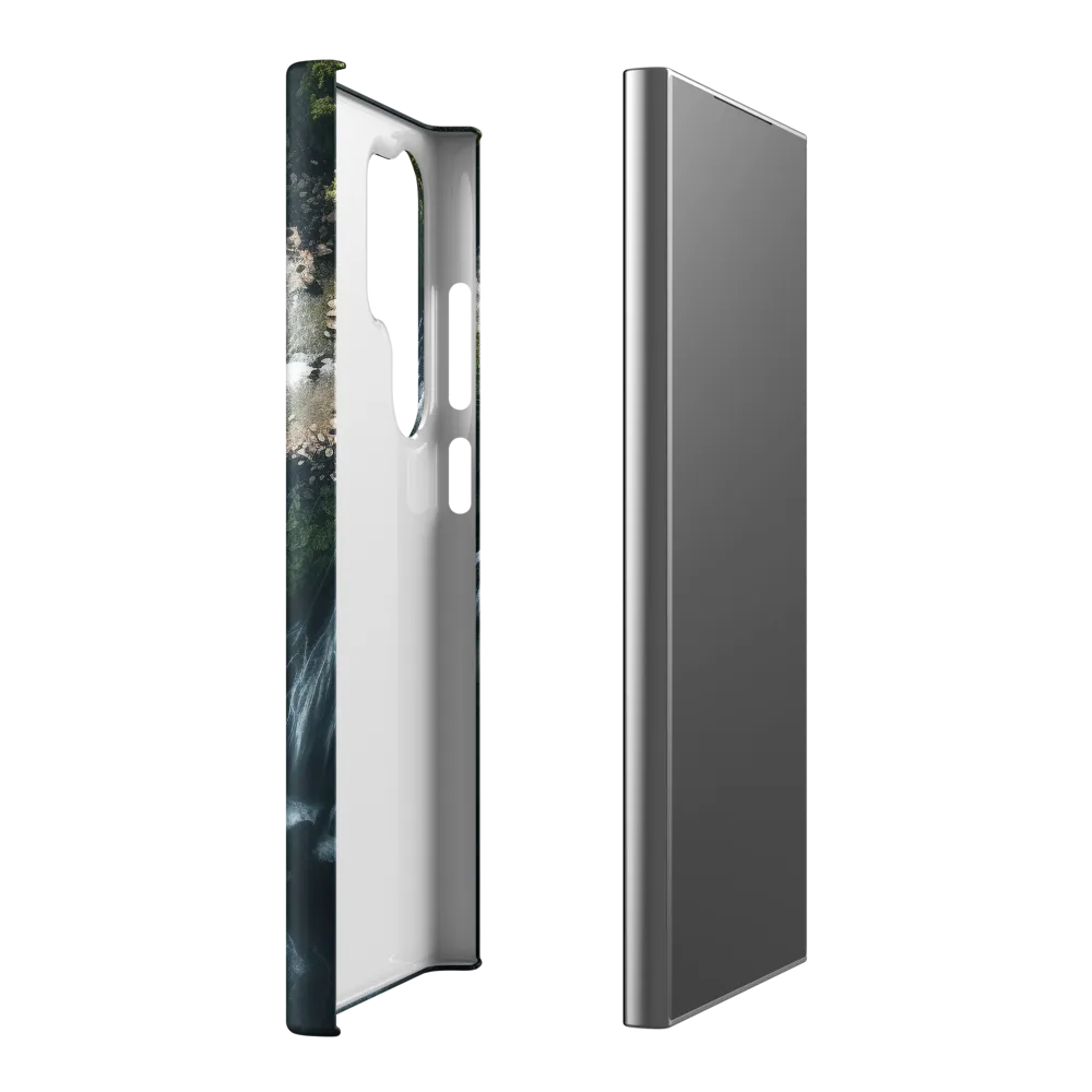 Nature's Power: The Cascading Waterfall | Phone Case |  S24 Ultra | Snap Case | Matte