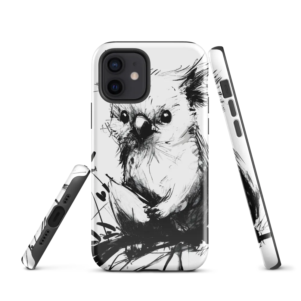 Whimsical Koala in Ink | Phone Case |  12 | Tough Case | Glossy