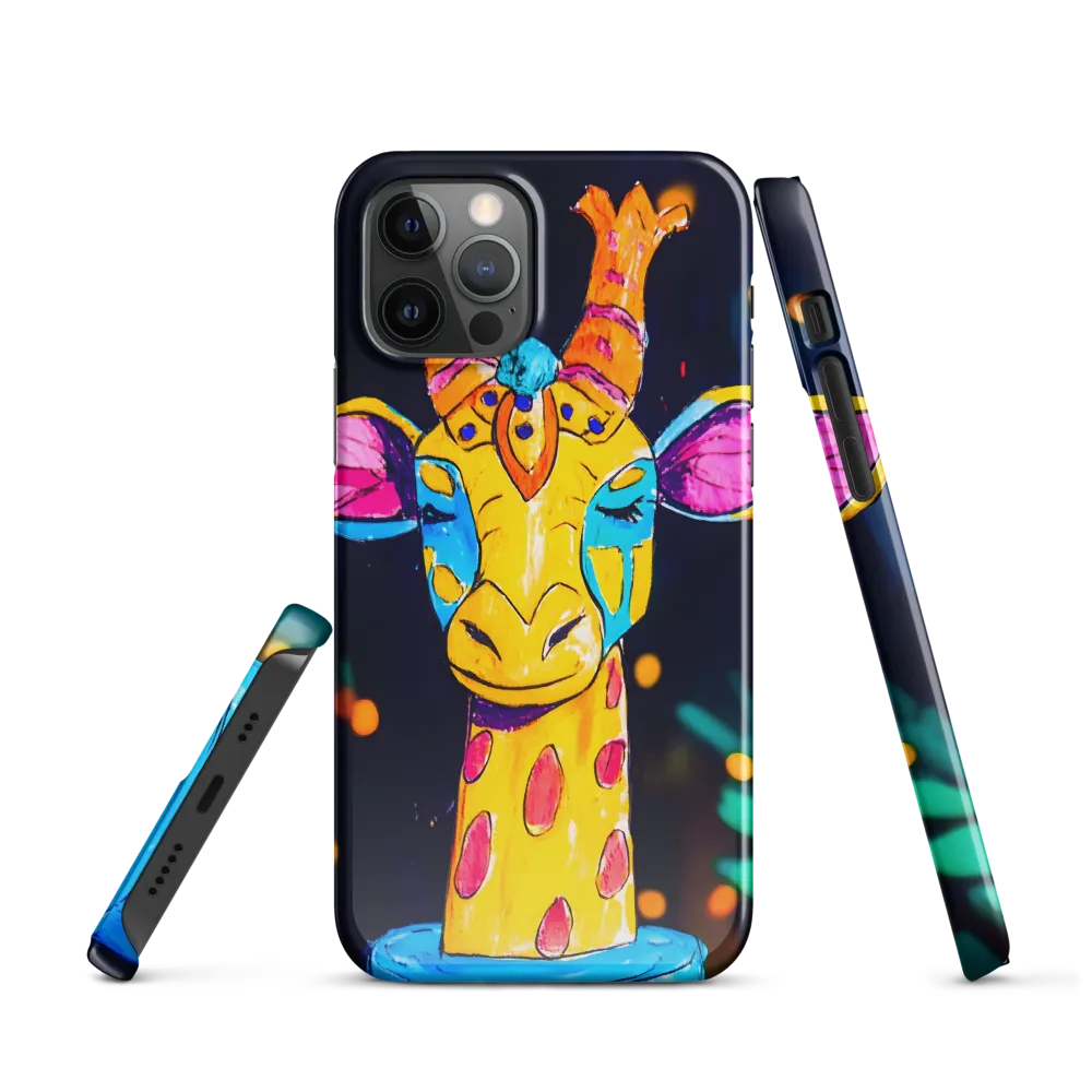 Whimsical Giraffe in Vibrant Colors