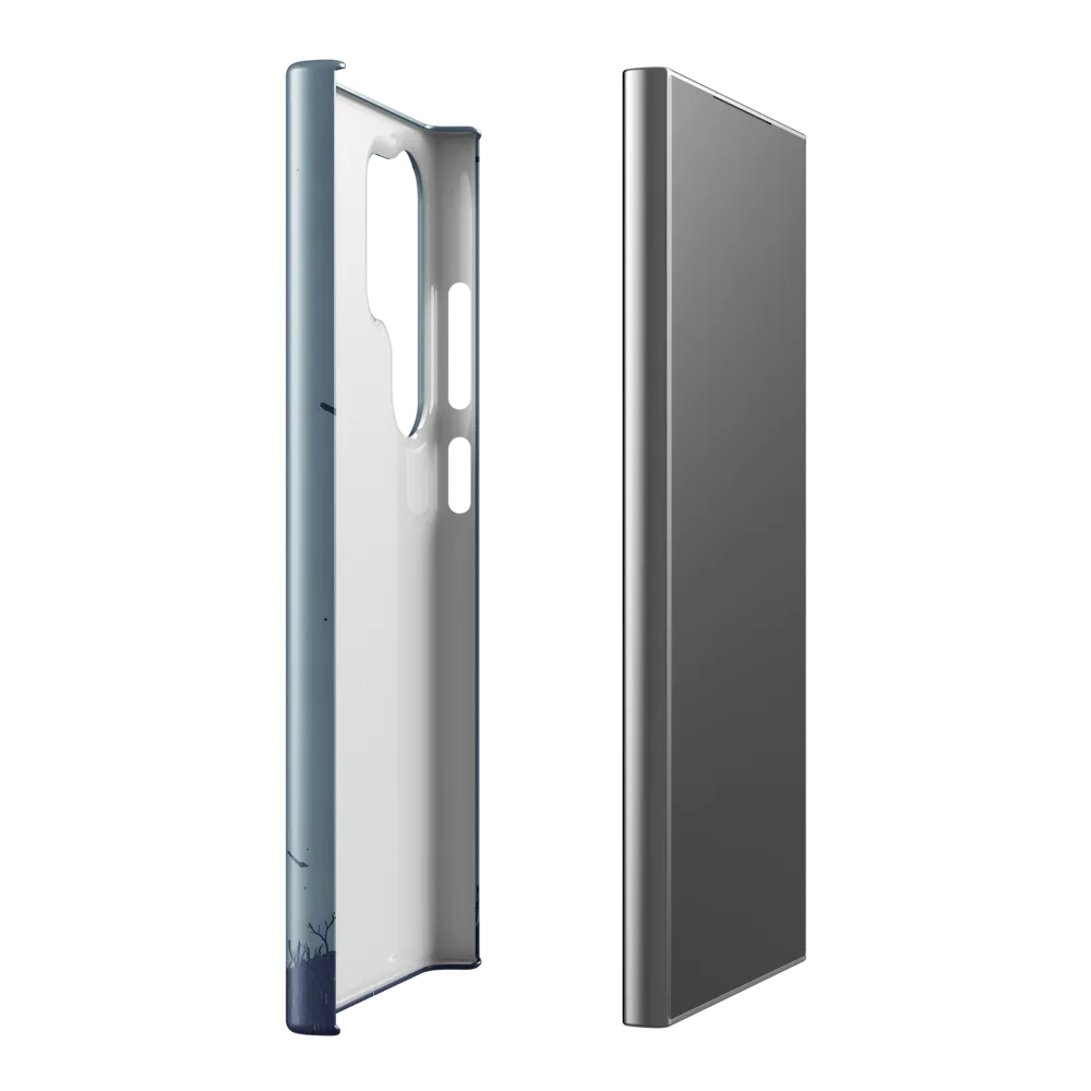 Contemplative Robot in a Barren Landscape | Phone Case |  S24 Ultra | Snap Case | Glossy
