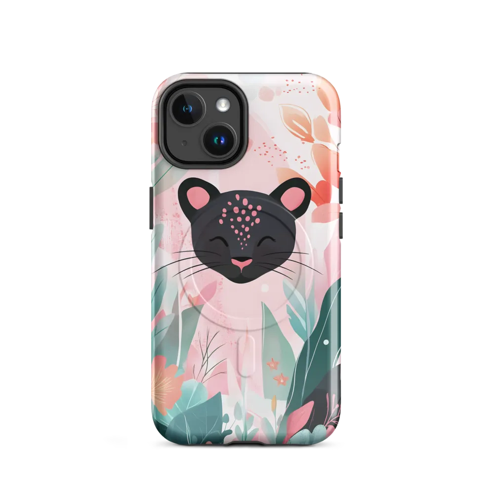 Whimsical Panther in Bloom