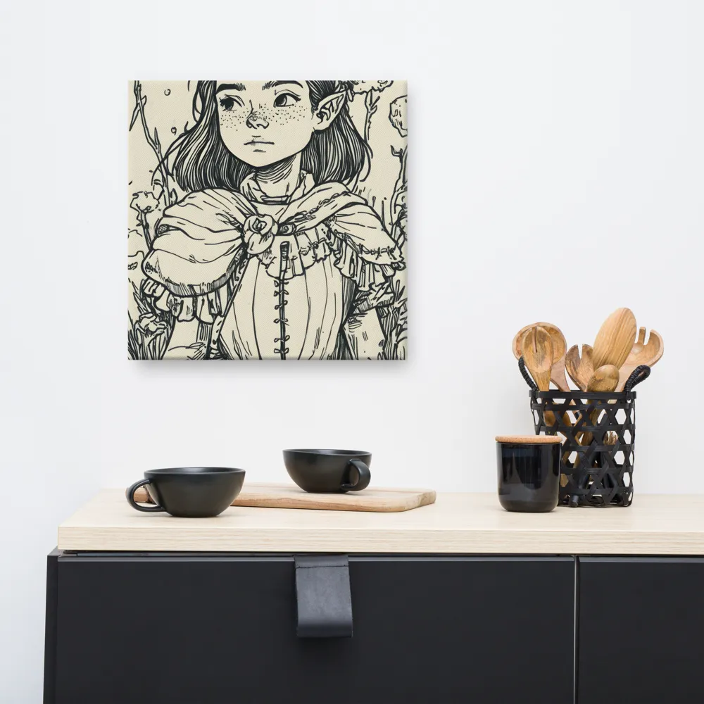 A Young Guardian of Nature | Canvas | 16″×16″