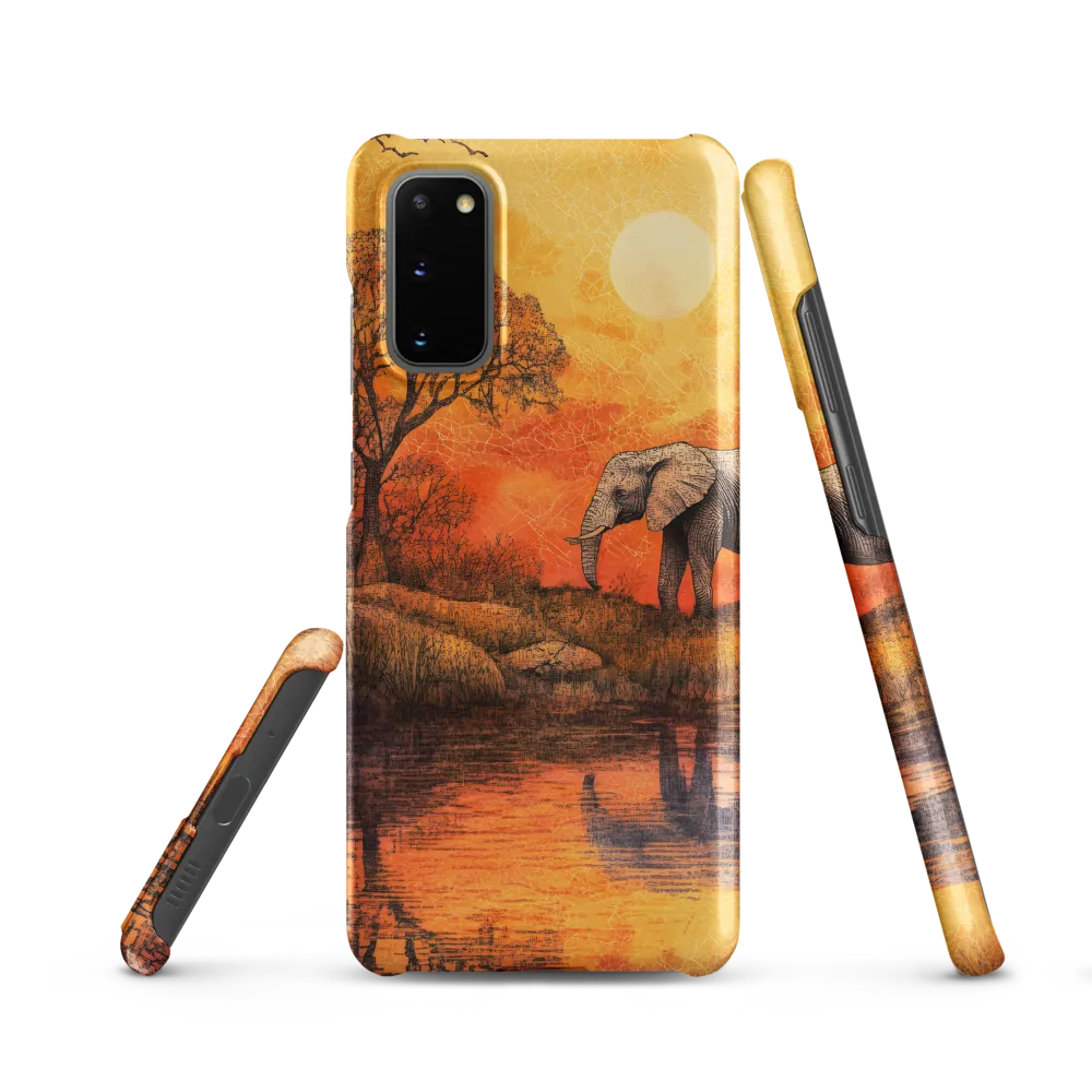 Elephant's Serenity at Dusk