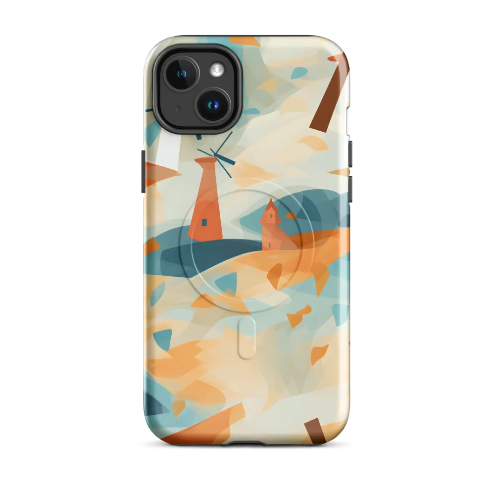 Whimsical Windmills in a Tranquil Landscape