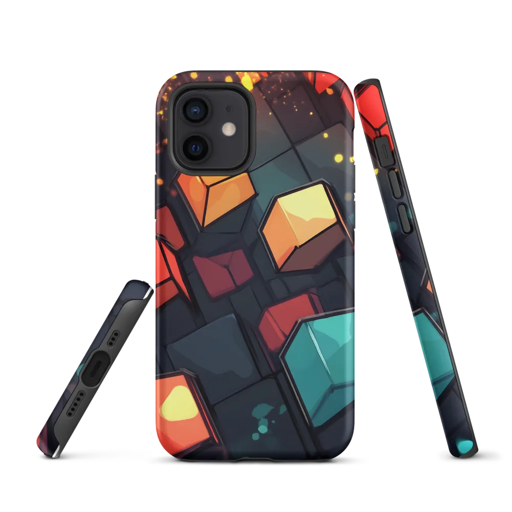 Illuminated Geometry | Phone Case |  12 | Tough Case | Matte