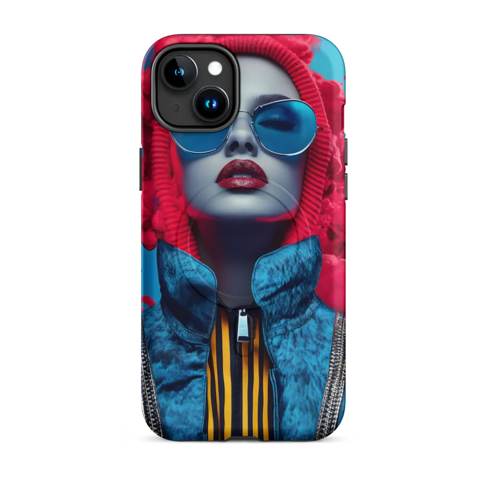 Bold Elegance in Digital Fashion | Phone Case |  15 Plus | MagSafe® Tough Case | Matte