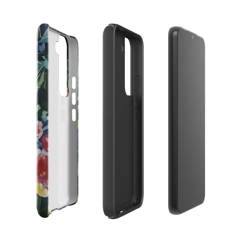 Hidden Majesty: The Jaguar Amongst Tropical Splendor | Phone Case |  S22 | Tough Case | Glossy