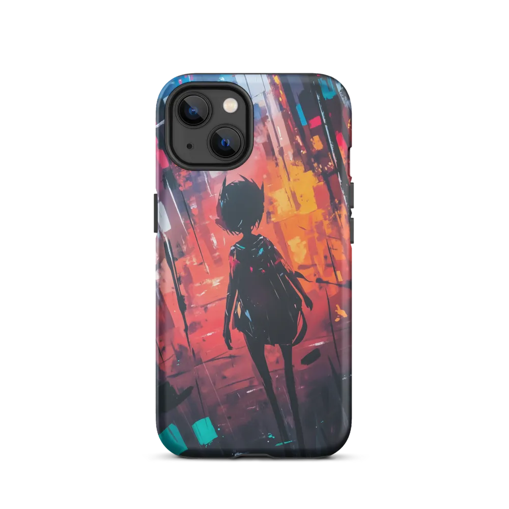 Silhouette in the Urban Abyss | Phone Case |  13 | Tough Case | Matte