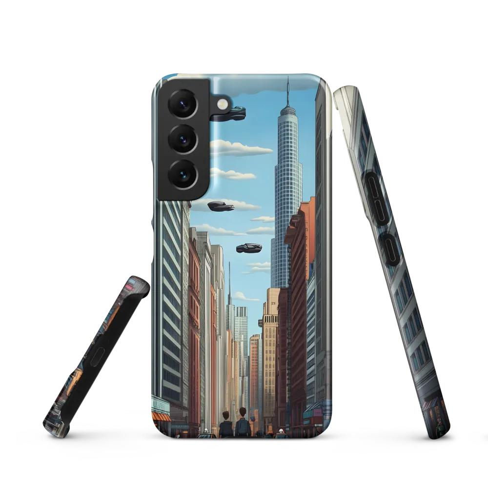 Futuristic Stroll through the Urban Skyline
