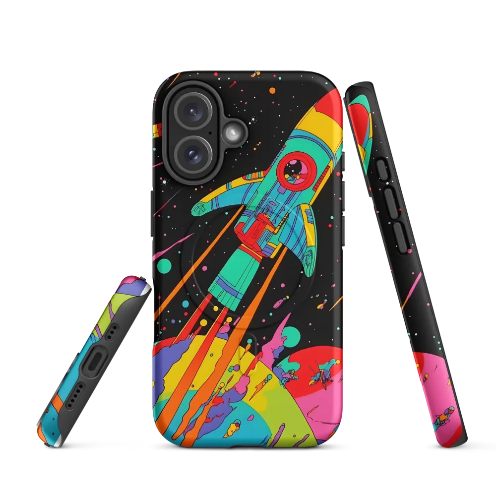 Cosmic Voyage: The Neon Lift-Off